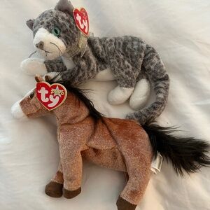 2000 TY Beanie Babies Purr and Oats